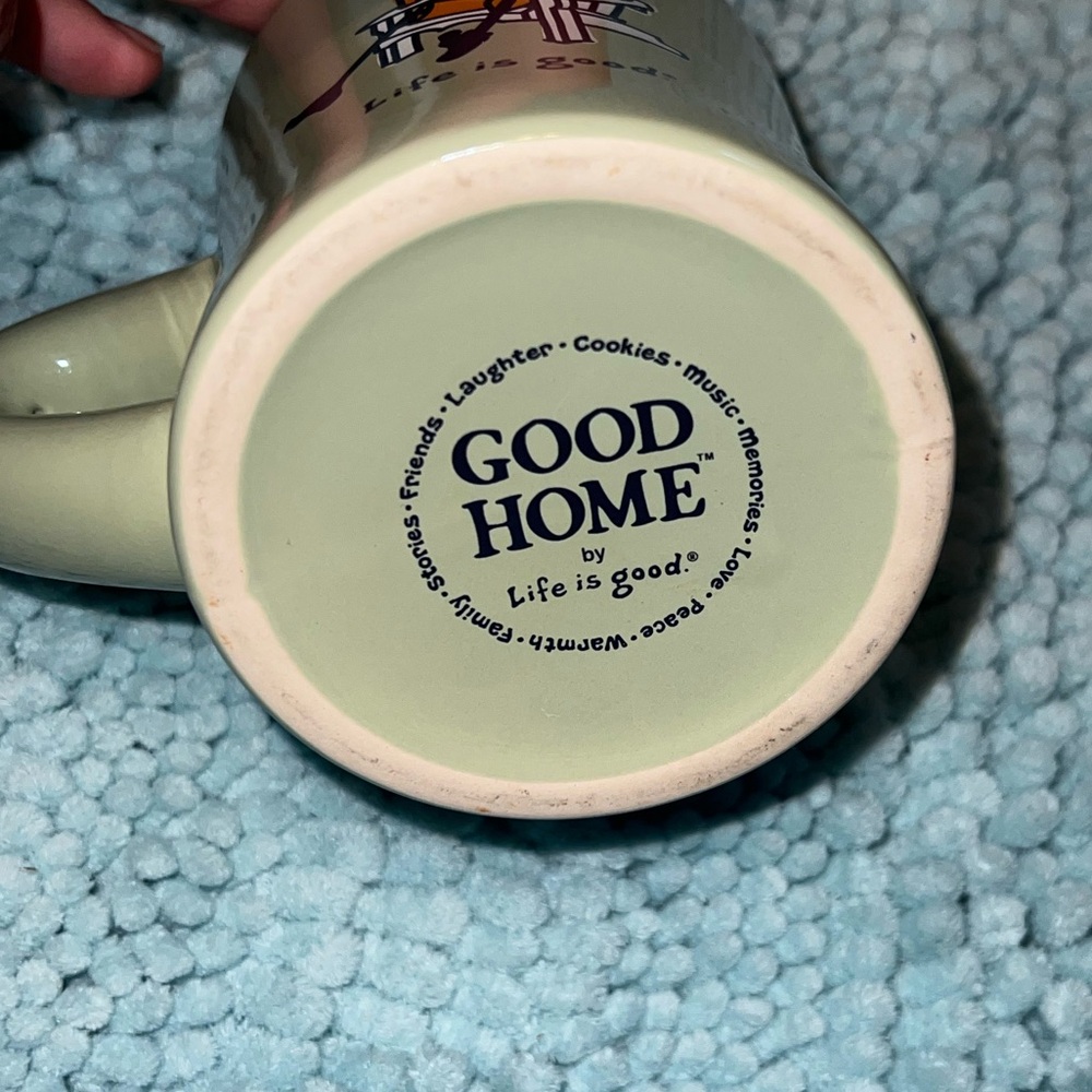 LAST CALL Life Is Good “Do What You Want To Do” Light Green Mug - Picture 5 of 7